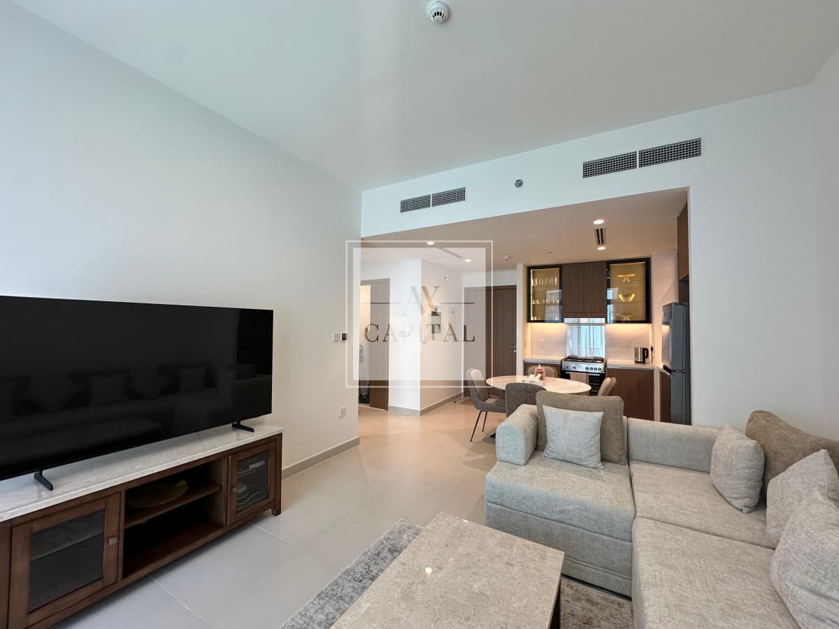 Furnished | Brand New | Balcony | Pool | Mid Floor - 3