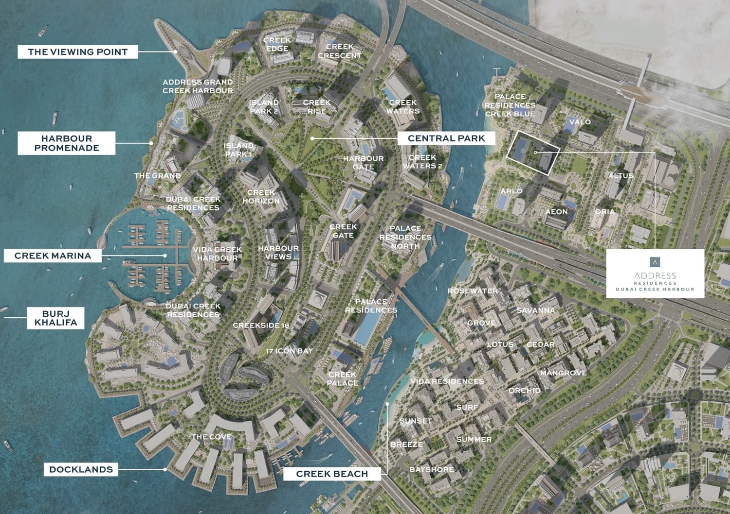 Address Residences DubaI Creek Harbour - 2