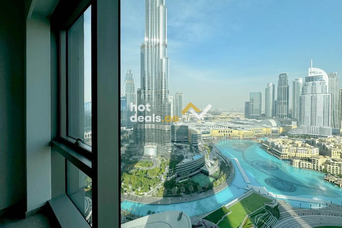 High Floor | Burj And Fountain View | Unfurnished