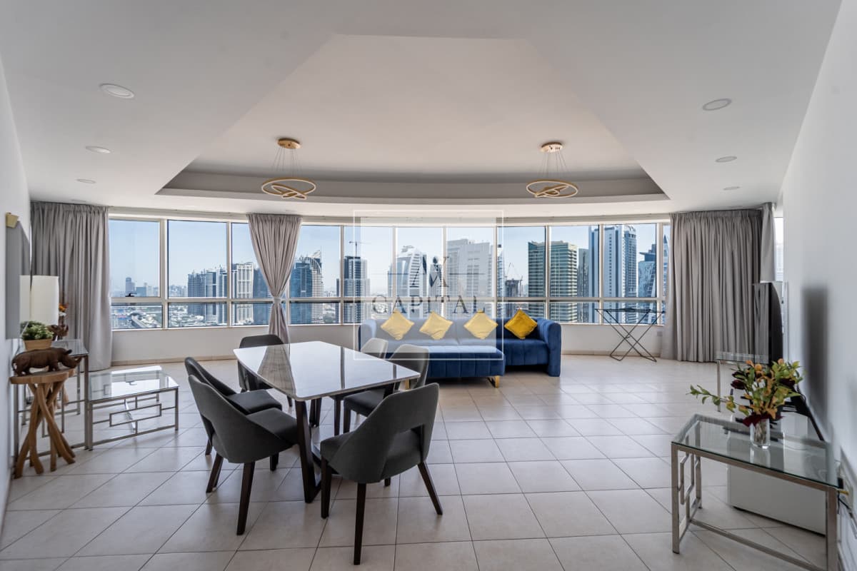High Floor | Maids Room | Furnished | 2 Parking