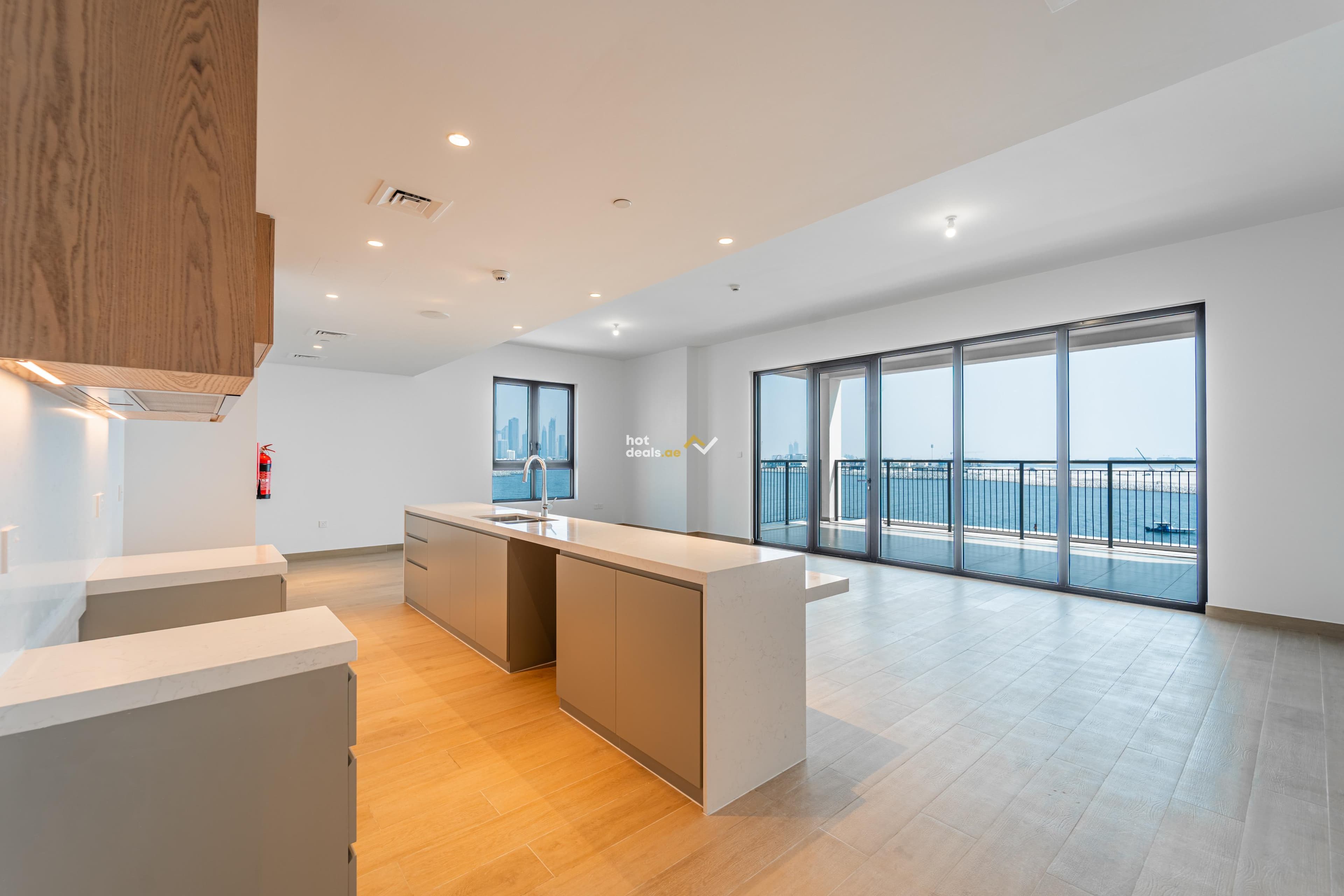 Sea and Burj Khalifa Skyline | Unique Corner Unit