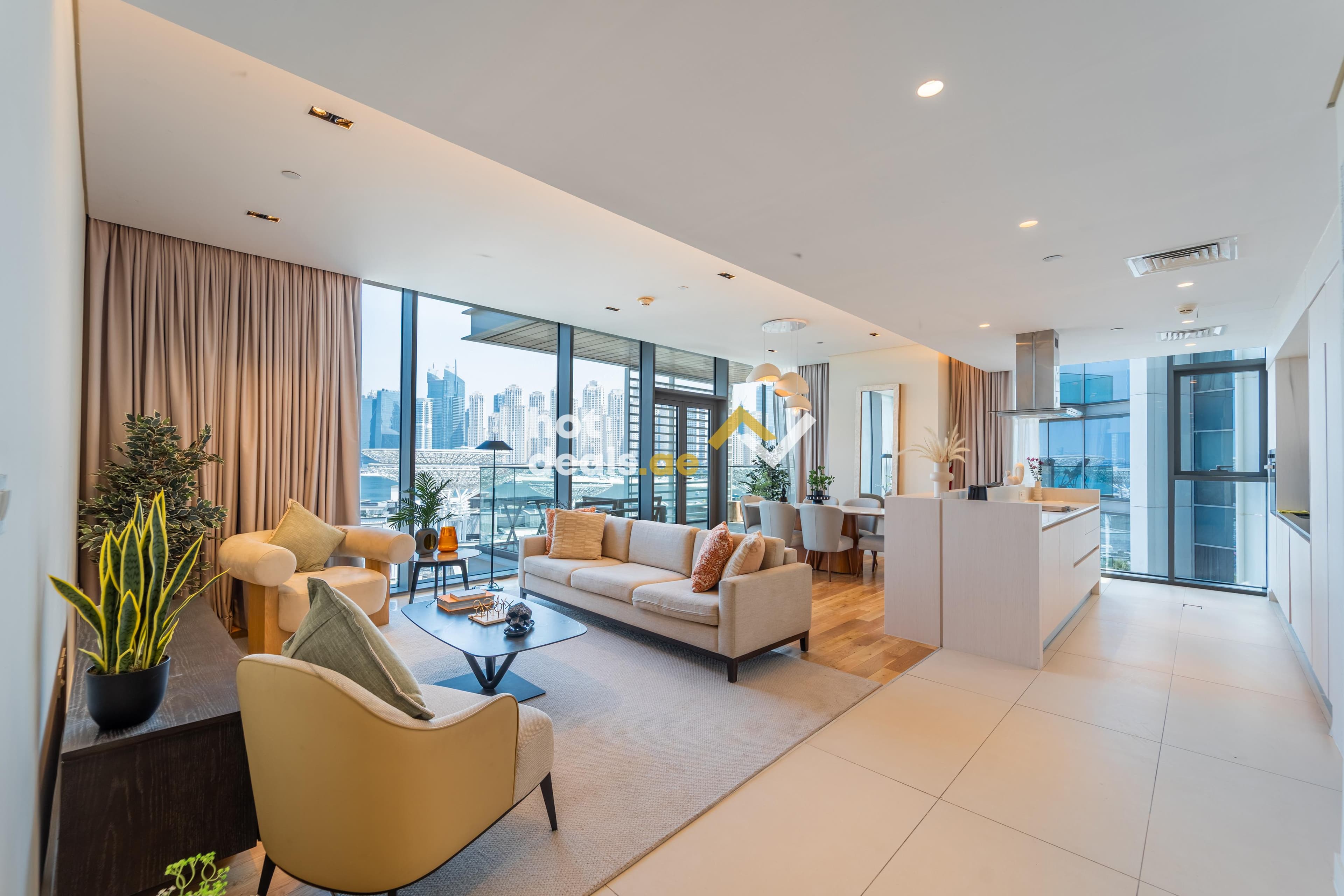 Refined Waterfront Living with Ain Dubai Views