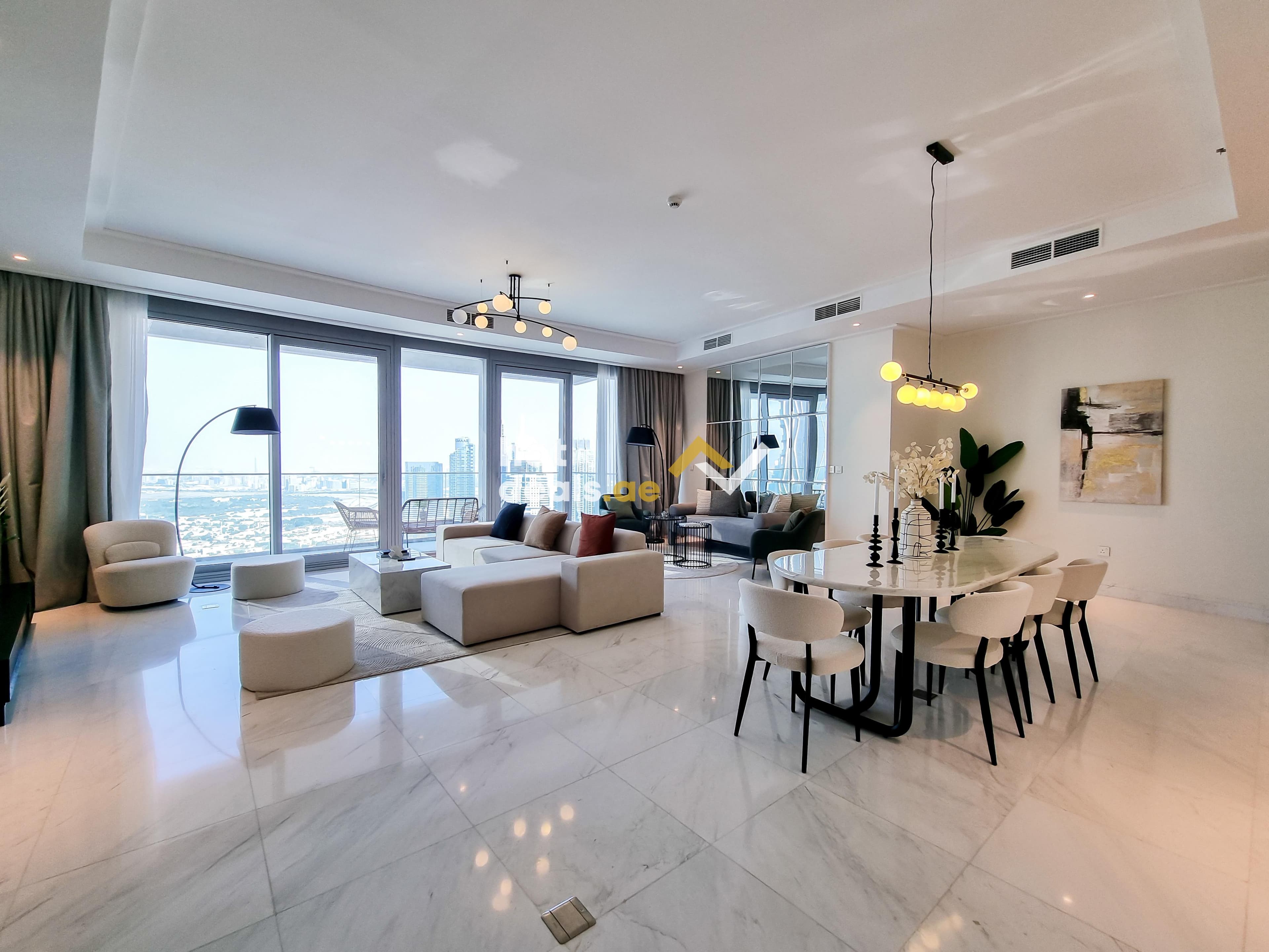Burj Khalifa View | Unfurnished | High Floor