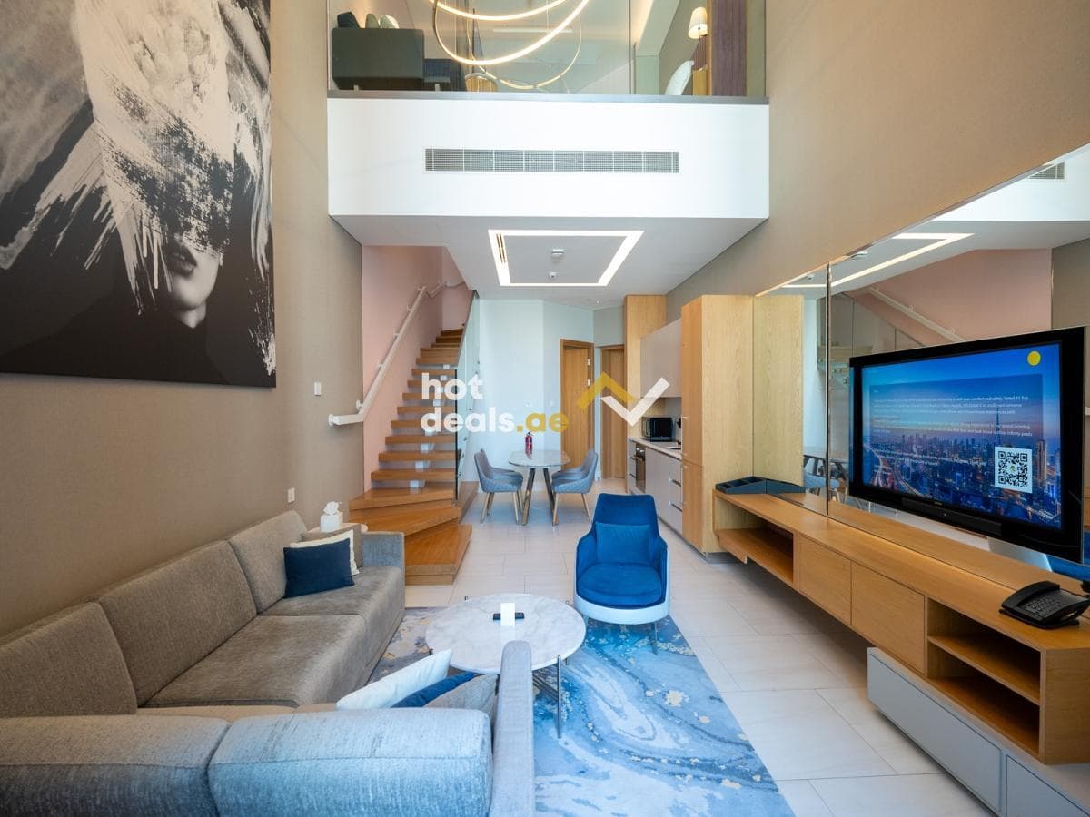 Burj Khalifa and Downtown Views | 1BR Loft Style C