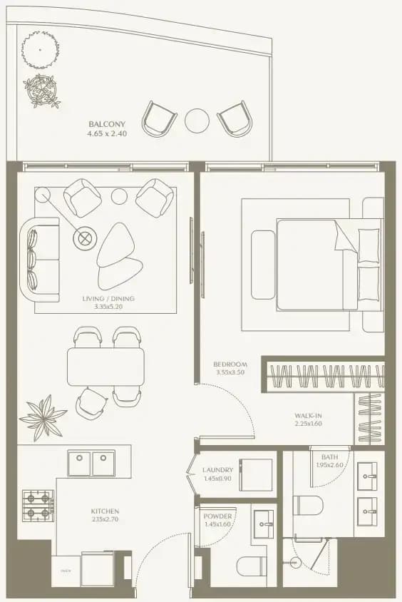 Deyaar Developer - AYA Beachfront Residences - Apartment
